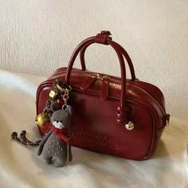 南风Chio2nd 微醺波尔多枕头包包女式高级手提红色婚包单肩斜挎包