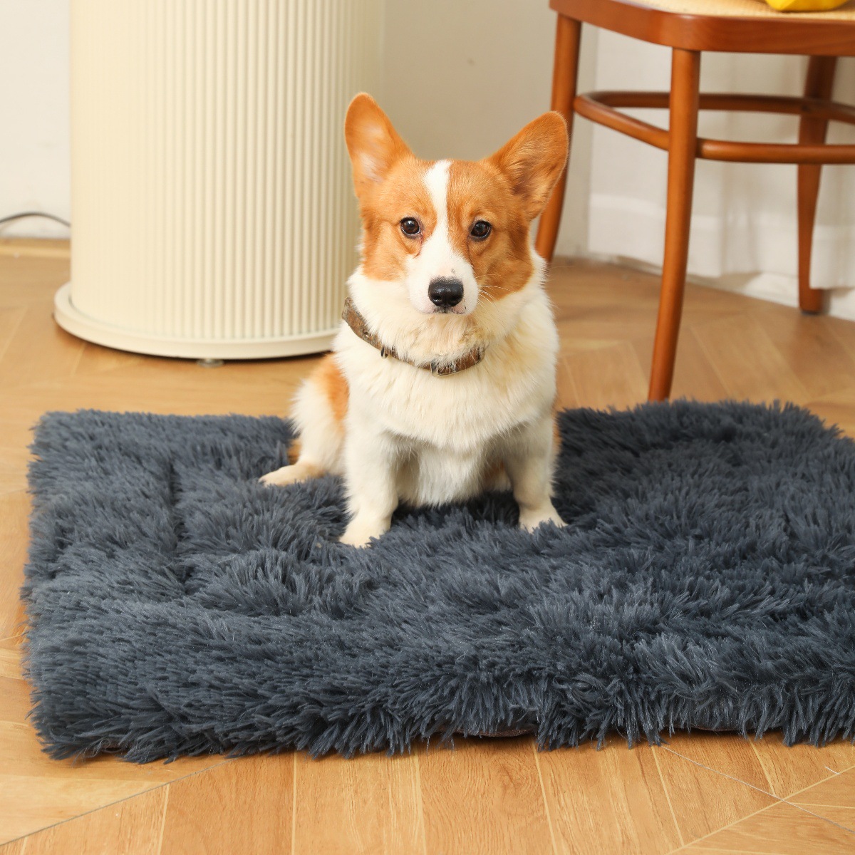 Almohadilla de jaula para perros de doble capa gruesa y lavable a máquina Almohadilla para perrera a prueba de humedad