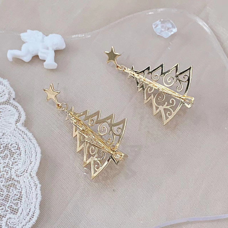 Fashion Christmas Tree Metal Plating Women's Drop Earrings 1 Pair display picture 4