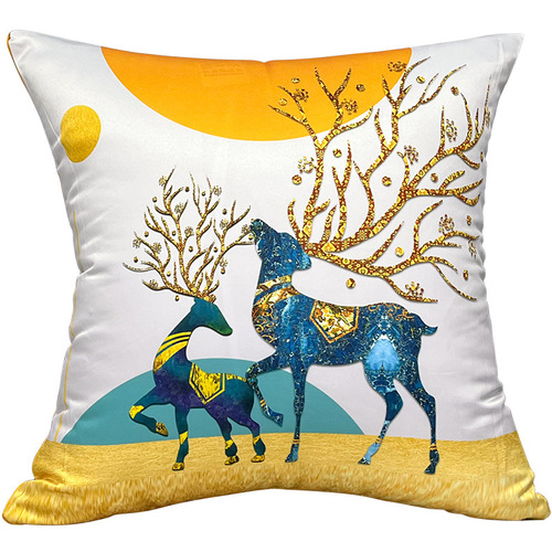 Wholesale light luxury sofa pillow cover living room large cushion pillow high-end cushion rectangular backrest without core