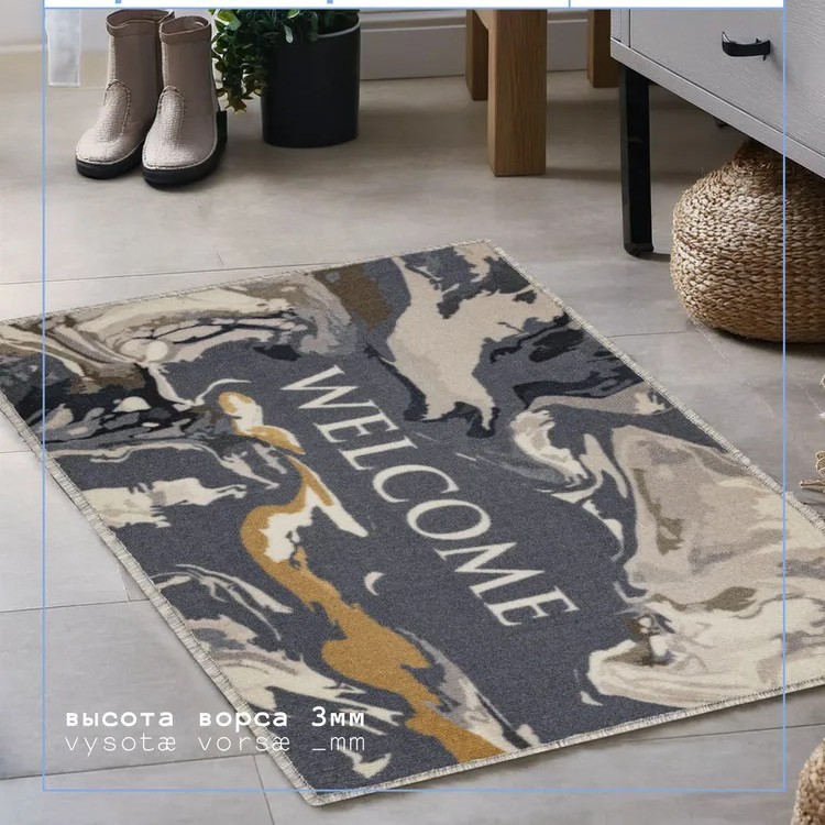 Exportación transfronteriza puerta de entrada alfombra de suelo resistente a la suciedad buena alfombra de terciopelo de cristal puerta de entrada doméstica alfombra antideslizante de polvo