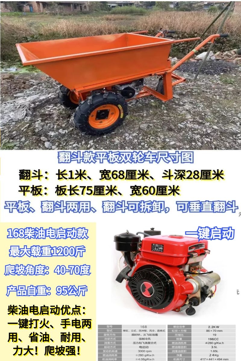 디젤 전기 시동 대형 범용 휠(덤프 버킷 포함)