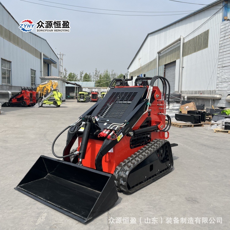 出口俄罗斯微型滑移机 畜牧养殖履带式装载机382T市政工程装载机