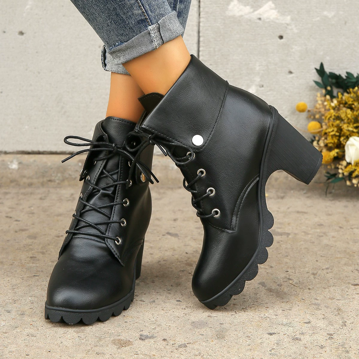 High boots, European style, plus size, wish