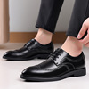 Classic suit jacket for leather shoes, fashionable footwear English style, plus size