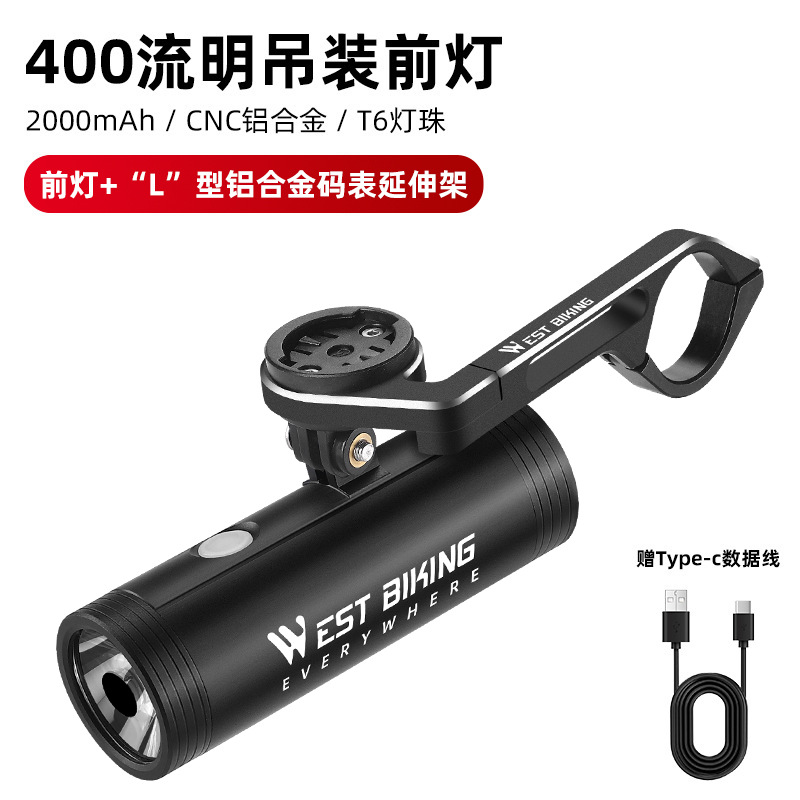 OESTE CICLISMO faro de la bicicleta noche montando luz fuerte linterna niños montando equipo de montar en bicicleta de montaña