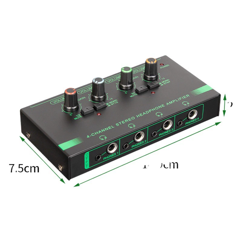 Новый Профессиональный RGB 4-полосный усилитель для ушей 6-полосный усилитель для наушников дистрибьютор монитора без потерь студия звукозаписи трансграничная горячая распродажа