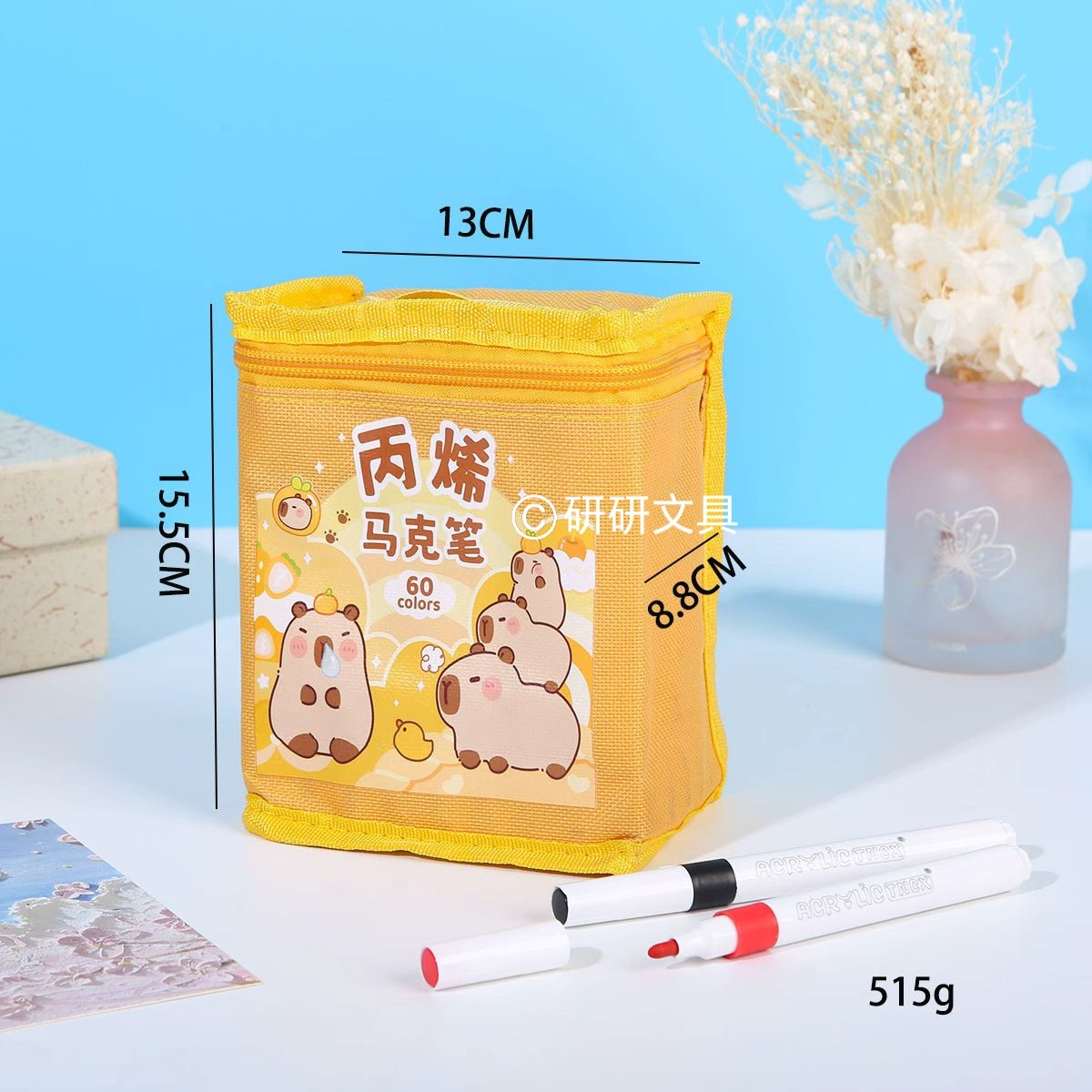 Lápiz de acrílico líquido directo 96 color opaco color pincel de color plegable especial para estudiantes de arte acuarela transfronteriza