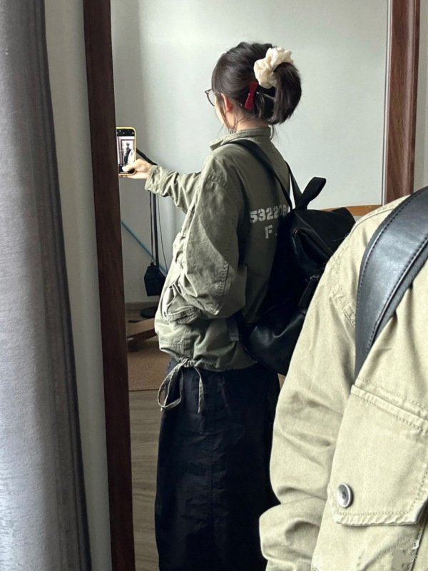 春秋款韩版简约半高领百搭拉链工装外套男女休闲宽松冲锋风衣夹克|undefined