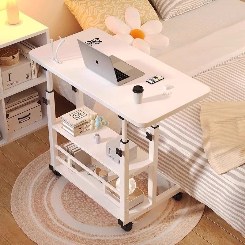 Computer desk, adjustable height, movable bedside table, simple student desk, bedroom home-use bed study desk, office desk Computer desk, adjustable height, movable bedside table, simple student desk, bedroom home-use bed study desk, office desk