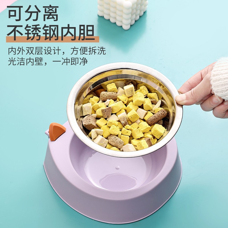 Suministro directo de fábrica Cuenco para mascotas Cuenco para gatos de acero inoxidable Caja de aviación Jaula Cuenco para perros colgante Cuenco para mascotas