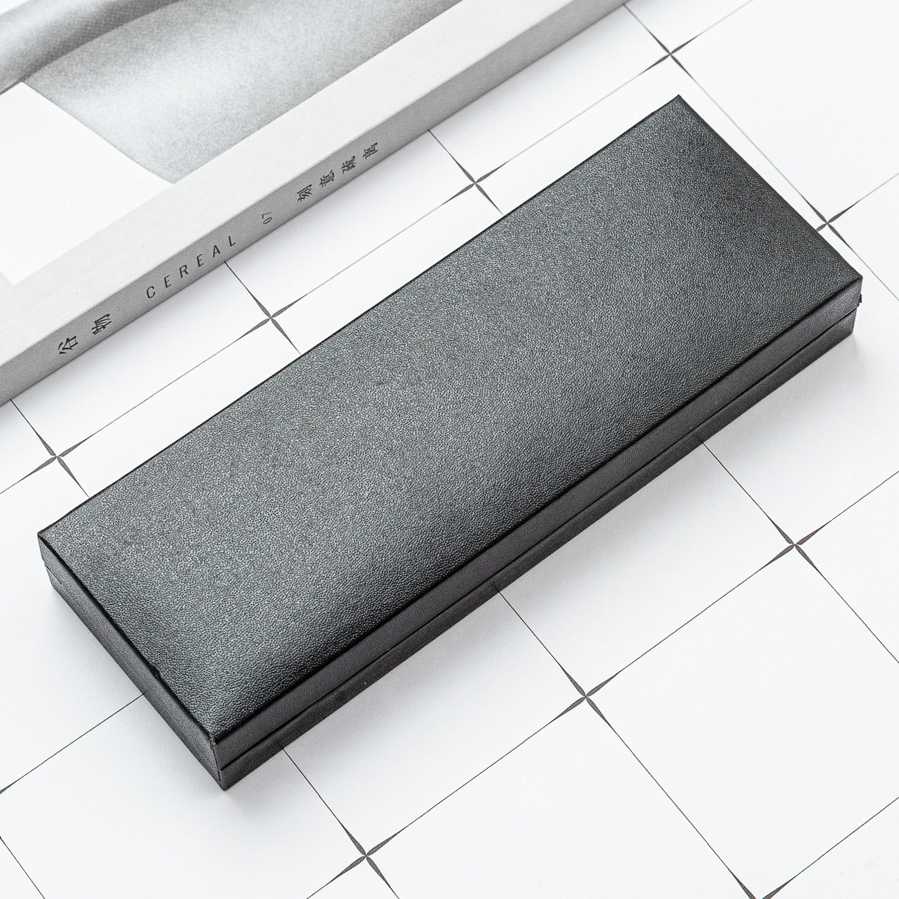 Regalos de negocios bolígrafo de firma cajas de bolígrafo de gran capacidad caja de bolígrafo negro caída caja de protección de bolígrafo a prueba de compresión