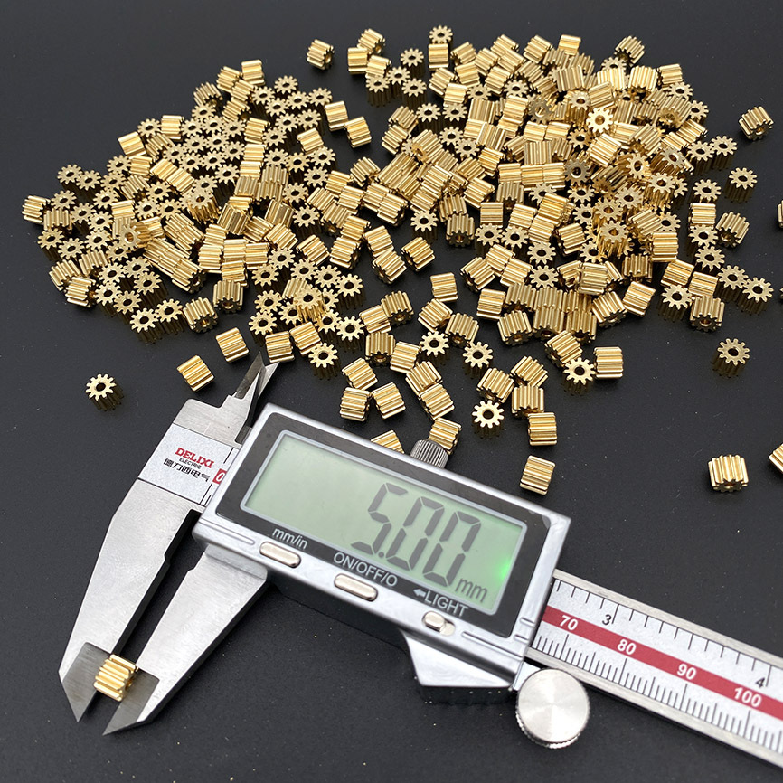 现货小模数铜齿轮金属舵机齿轮铜牙减速齿轮顺捷非标定制齿轮马达