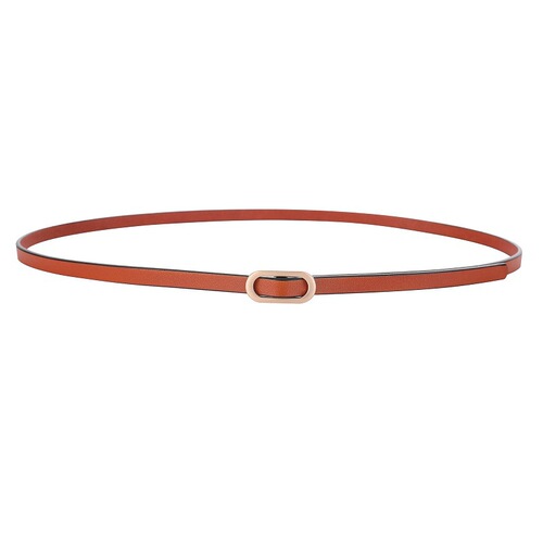 New leather slim belt for women, simple and versatile, suitable for dresses, sweaters, shirts, tying small belts for women