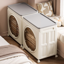 厂家两开门三开门大容量折叠玩具收纳箱衣物防尘收纳柜杂物储存柜