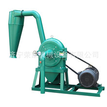 谷物立式齿爪自吸饲料粉碎机电动粮食小型磨面机沙克龙除尘粉碎机
