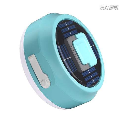LED solar charging light UFO light camping light household emergency night market stall lamp outdoor USB camping