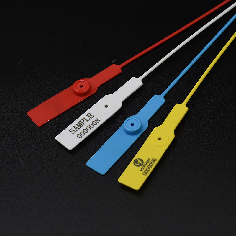 鞋服装防掉包防伪扣一次性塑料封条防拆防盗退换挂锁标签标牌扎带