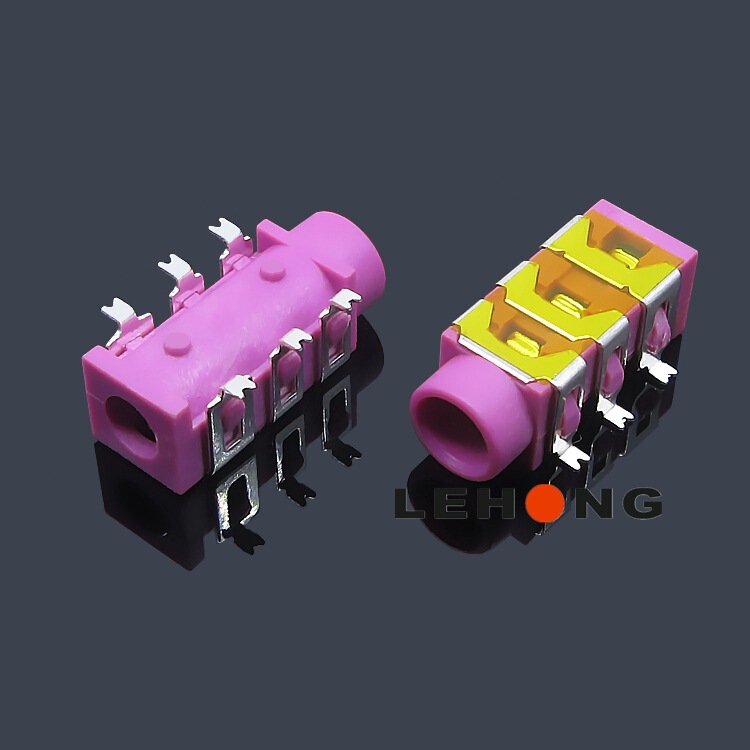 Pj-313D-6P Apple Pink/3.5 Audio Socket/High Temperature Resistant Phone Jack/Headphone Socket Pj-313D-6P Apple Pink/3.5 Audio Socket/High Temperature Resistant Phone Jack/Headphone Socket