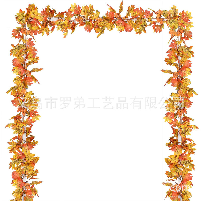 越境新製品アマゾンハロウィン秋の花輪カボチャベリードア吊り収穫祭籐リング感謝祭花輪|undefined