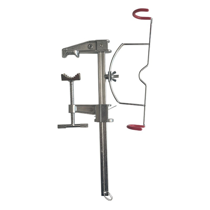 Cross-Border Wholesale Raft Fishing Bracket with Adjustable Clamp Distance, Universal Turret, Metal Fixed Fishing Bracket for Bridge Fishing and Sea Rod
