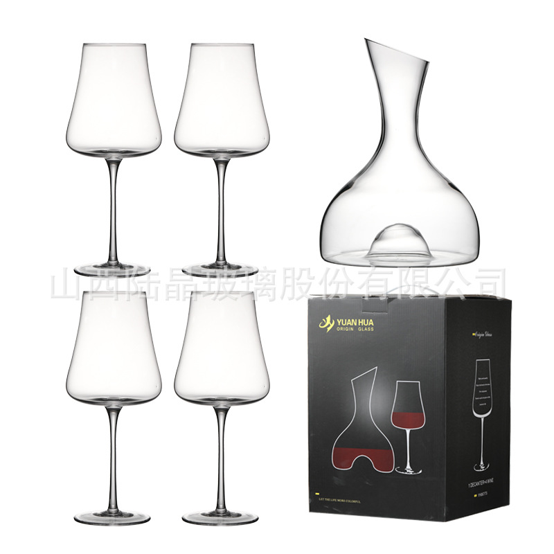 Un juego de una olla y cuatro tazas de vino (en caja de regalo)