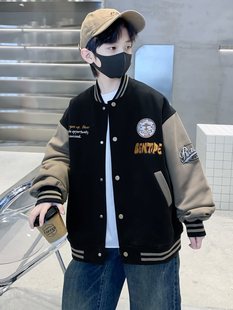 Children's Clothing Boys' Spring Baseball Uniform Jacket 2025 Spring & Fall New Spring Boys' Cool and Handsome Clothes Trendy