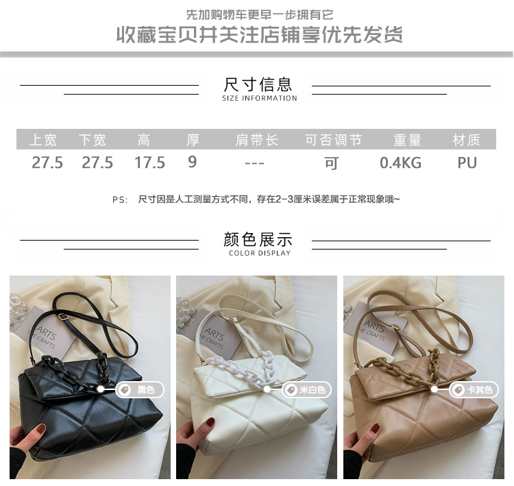 Autumn And Winter Bags 2021 New Trendy Bags Women Bags Fashion One-shoulder Messenger Bag display picture 16