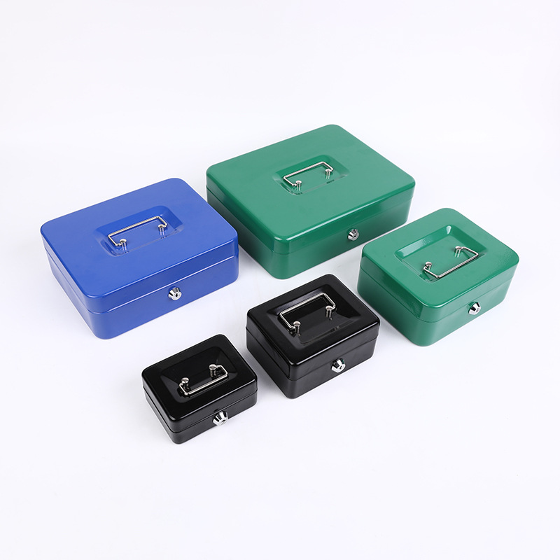 Caja de Efectivo Portátil con Llave de Acero y Plástico Antirrobo para Hogar image 5
