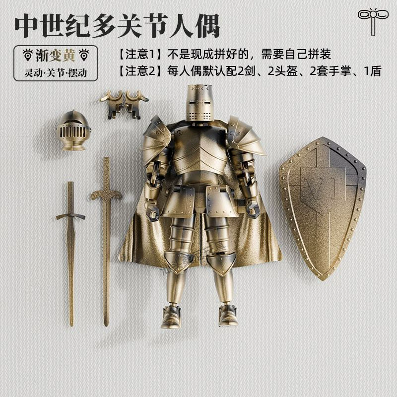 Multi-joint movable minifigure, constructor, soldier, toy, DIY