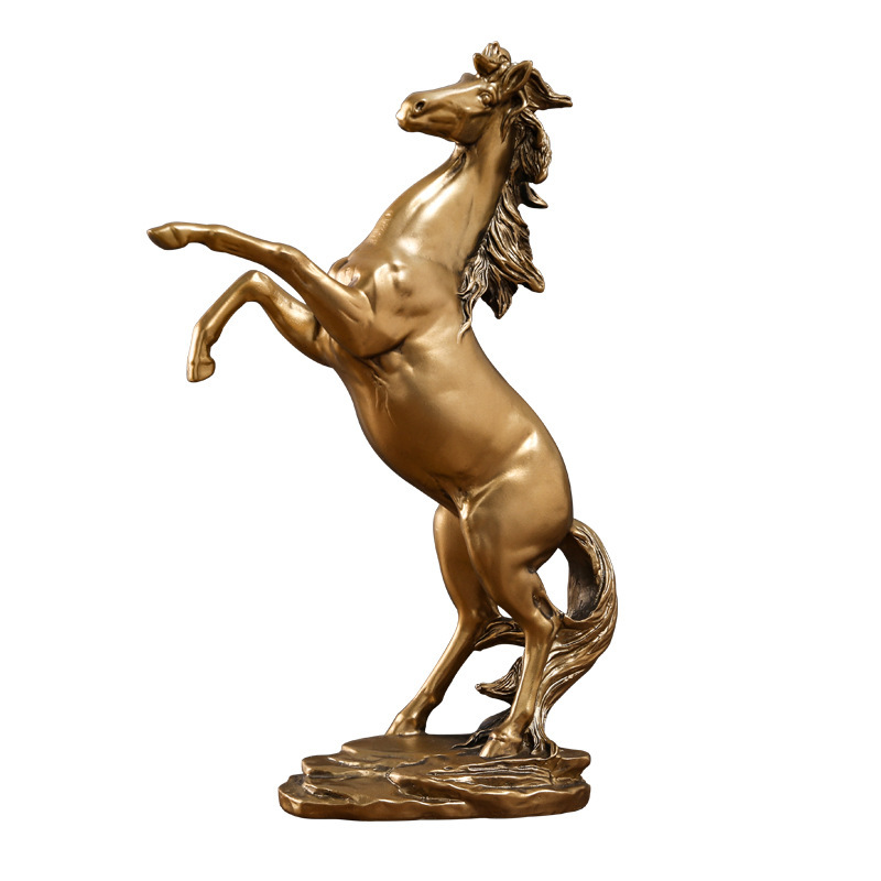 Horse to Success Creative Resin Ornaments Lucky Horse Get Rich Living Room TV Cabinet Wine Cabinet Decorations