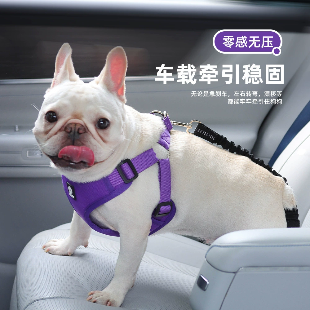 Ошейник-фиксатор для собак в машину, удобный и необременяющий, предотвращающий побег, оптовая продажа ремней безопасности для собак в автомобиль