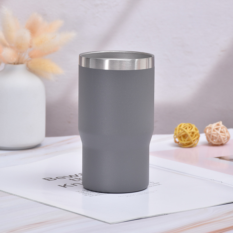 Pulverización de plástico 14oz de acero inoxidable doble cubierta multifuncional tanque frío oficina de negocios Taza de coche taza de helado al aire libre