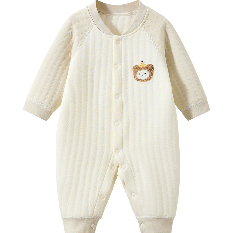 Primavera, otoño, invierno, bata de algodón para bebés, ropa de invierno para niños calientes, ropa de recién nacidos