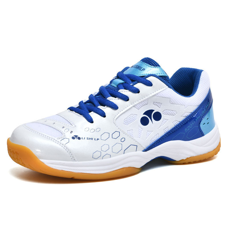 Badminton Shoes Men's and Women's Breathable Tennis Shoes Professional Adult Flat Non-Slip volleyball Shoes Lightweight Table Tennis and Feather sneaker