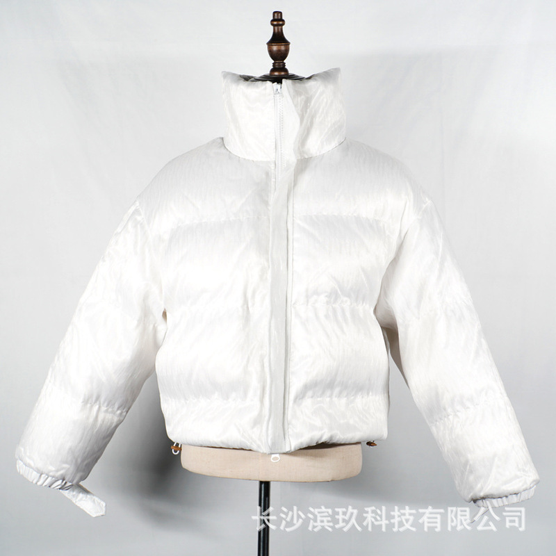 男女同款LED光纤羽绒服七彩布面料发光酷炫APP控制星空发光羽绒服|undefined