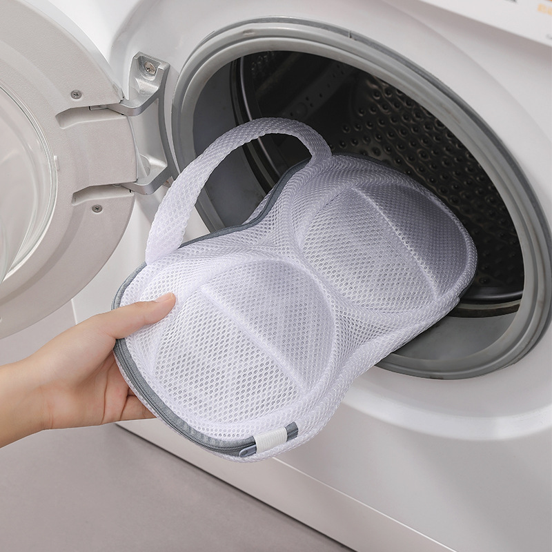 厚いブラジャー洗濯袋二列の下着袋洗濯機の巻き取り防止変形防止専用下着洗濯袋|undefined