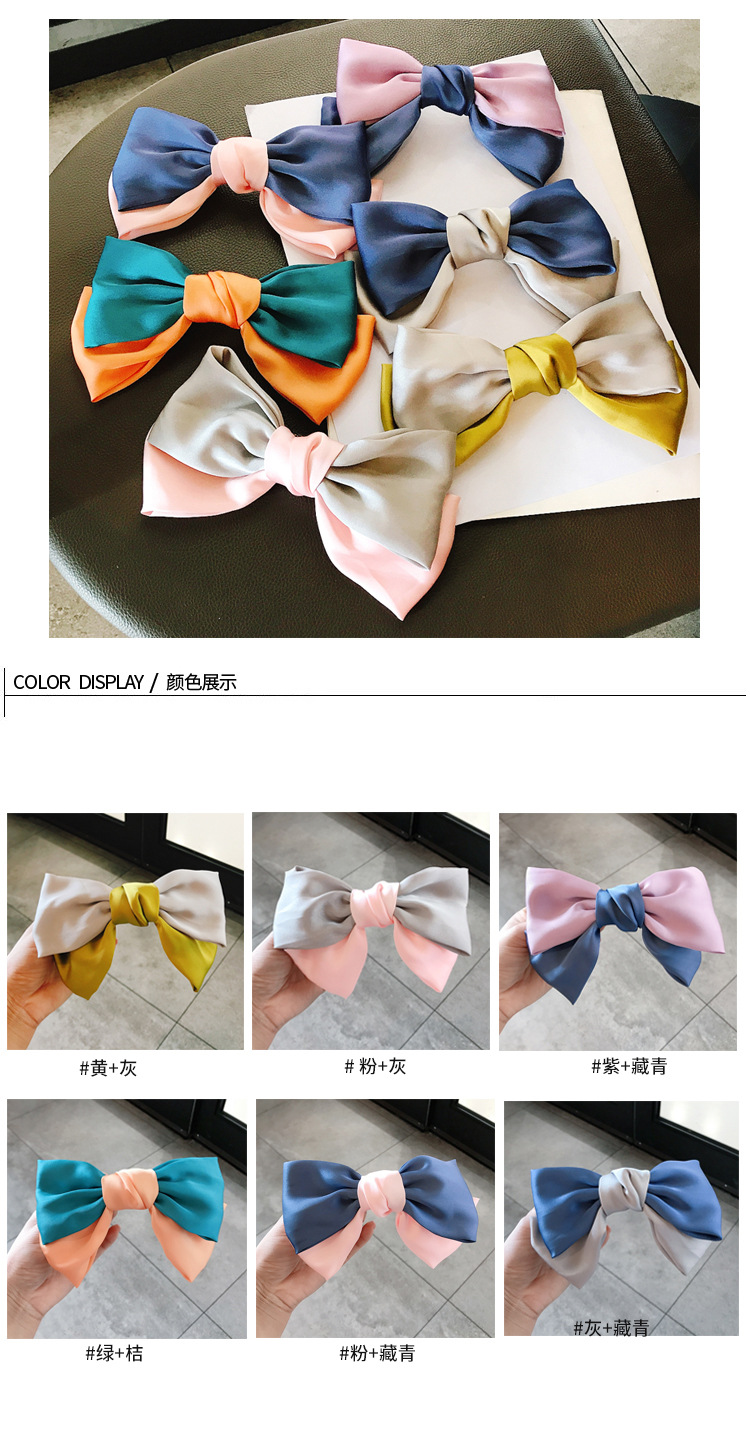 Korean Fashion Hit Color Bow Hairpin display picture 1
