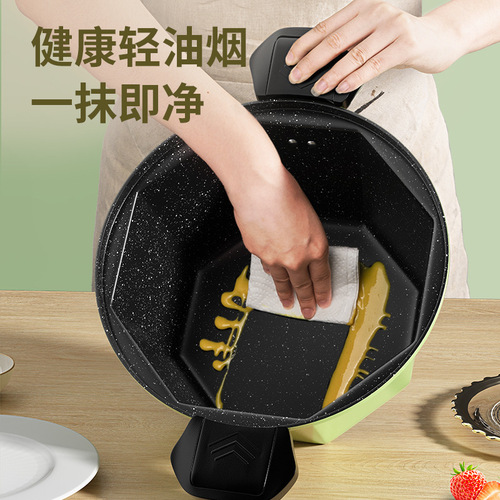 New Internet celebrity octagonal micro-pressure cooker pressure cooker household multi-functional non-stick pot soup pot induction cooker gas stove universal