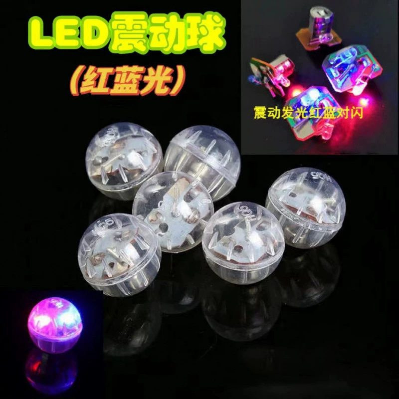 1.7cm водонепроницаемый вибрационный шар вибрация красный синий блеск светодиодный стенд электронная лампа светящийся волновой шар ручной работы