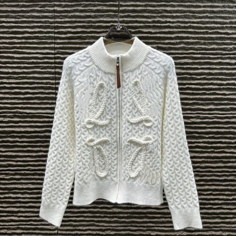 Cross-border LOE correct version high-end 26ss new twist knit sweater, warm and versatile for both men and women Cross-border LOE correct version high-end 26ss new twist knit sweater, warm and versatile for both men and women