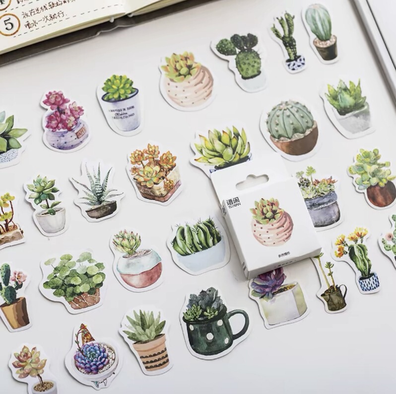 Boxed stickers hand account album decoration DIY sealing stickers creative high-looking small fresh hand account material landscape