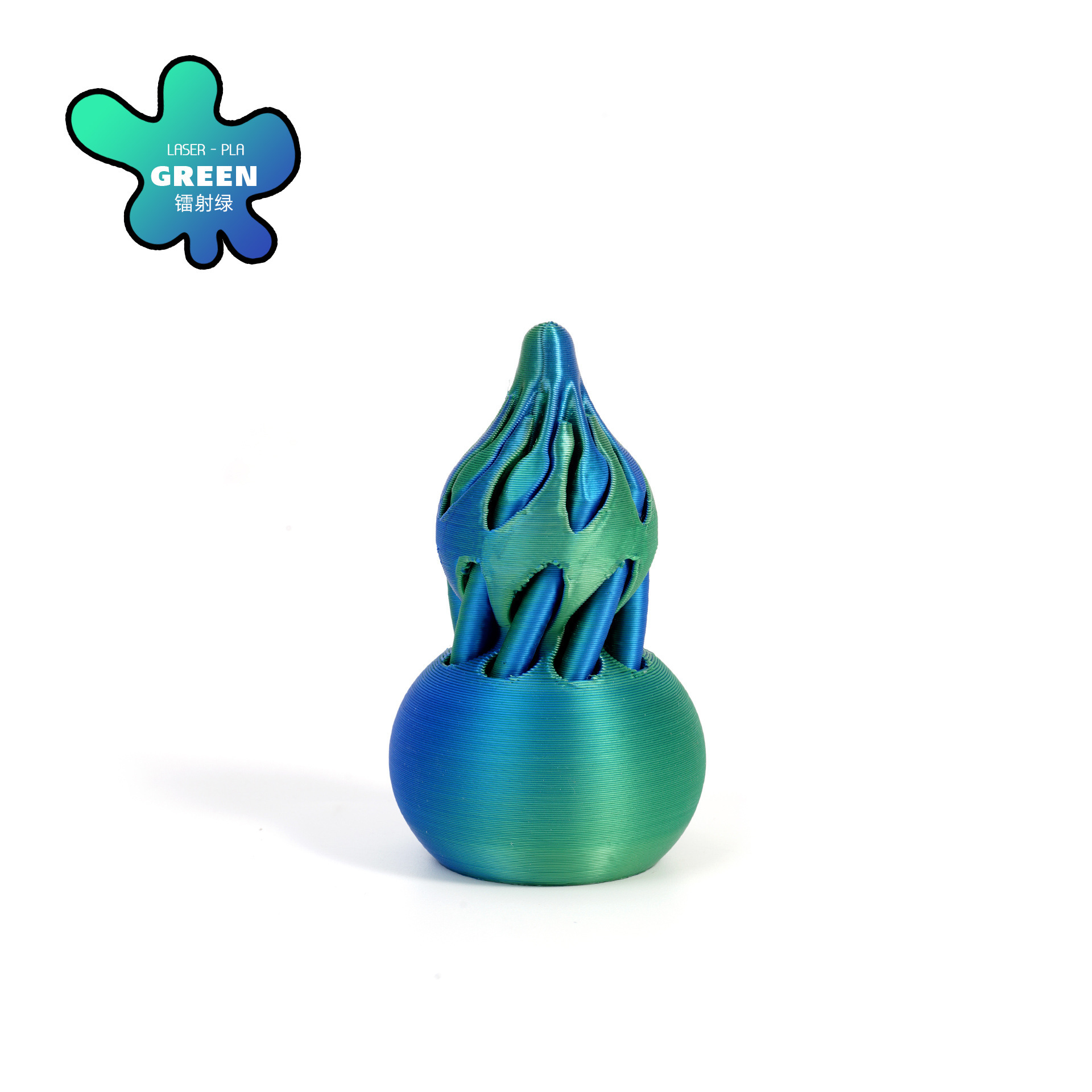 Impresión transfronteriza 3D calabaza descompresora espiral espiral descompresora artefacto regalo ornamentos de punta de dedo de dos colores vórtice juego