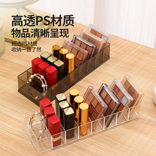 Multifunctional Storage Box for Desktop, Cross-border Lipstick, Nail Polish, Eyeshadow Palette, Divided Shelf, Cosmetics and Miscellaneous Items 