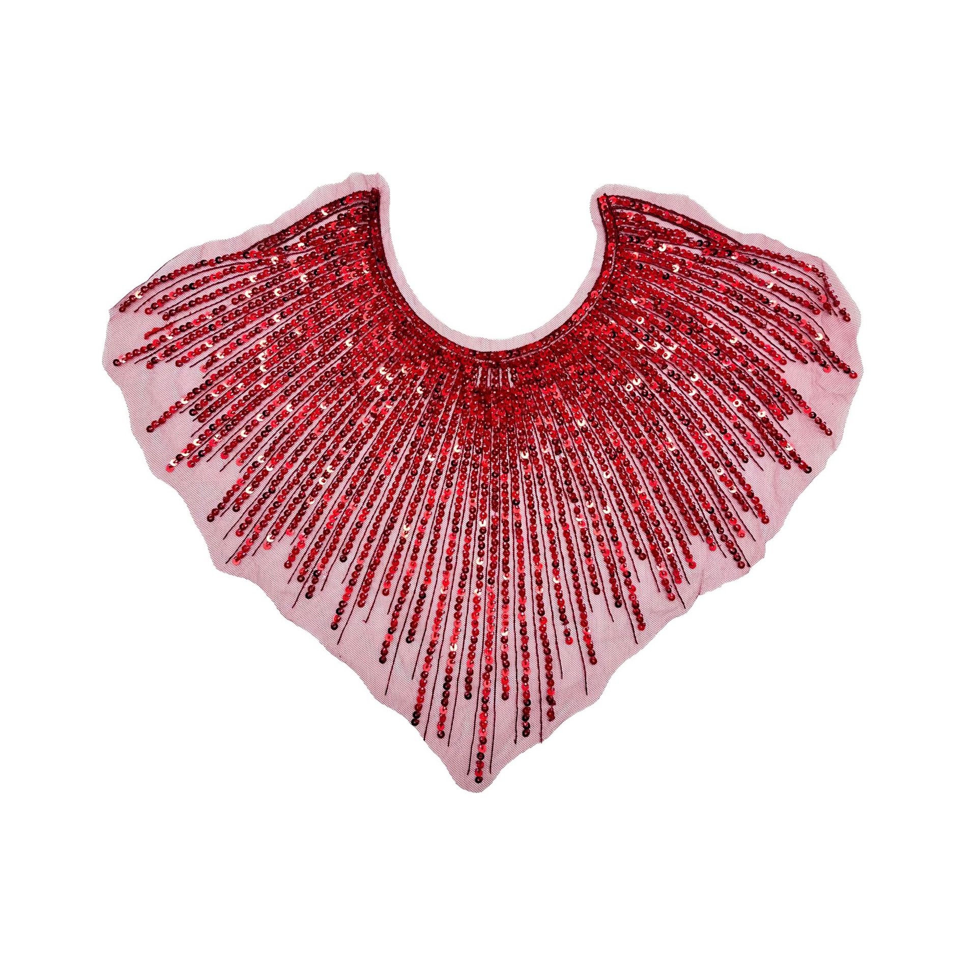Cuello de perlas transfronterizas vestido de boda vestido de baile exagerado vestido de alta calidad de otoño piezas delanteras accesorios de cuello de poliéster en stock