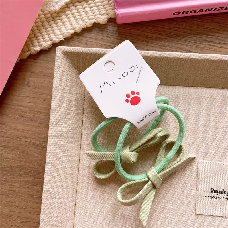 儿童春季小清新纯色基础BB夹女童手工手打蝴蝶结发夹亲子款侧边夹详情14