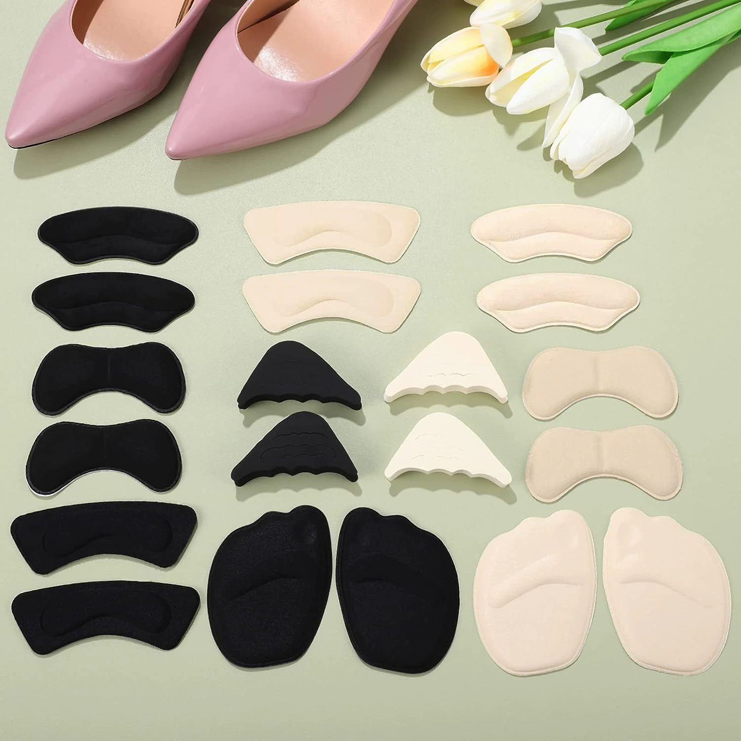 Трансграничная горячая Распродажа серия губки для передней части стопы накладка на пятку накладка на палец костюм половинного размера накладка губка Накладка для передней части стопы дышащая