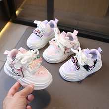 2025春秋新款儿童板鞋女童运动鞋库洛米卡通童鞋透气软底休闲鞋5