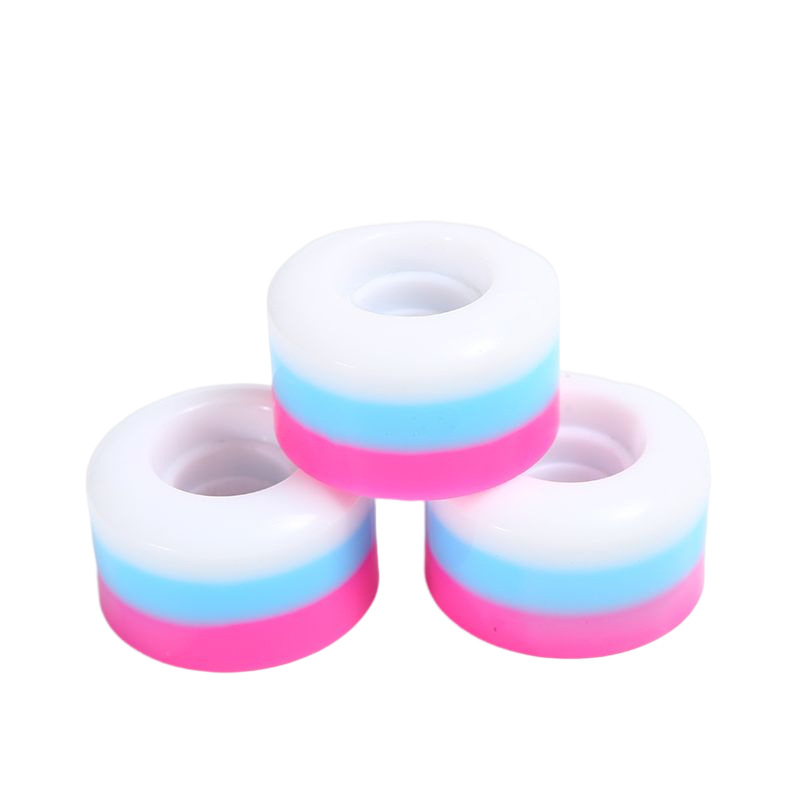 Customized direct supply double row speed skating silent wheel children roller skates wheel non-slip wear-resistant skates PU wheels wholesale