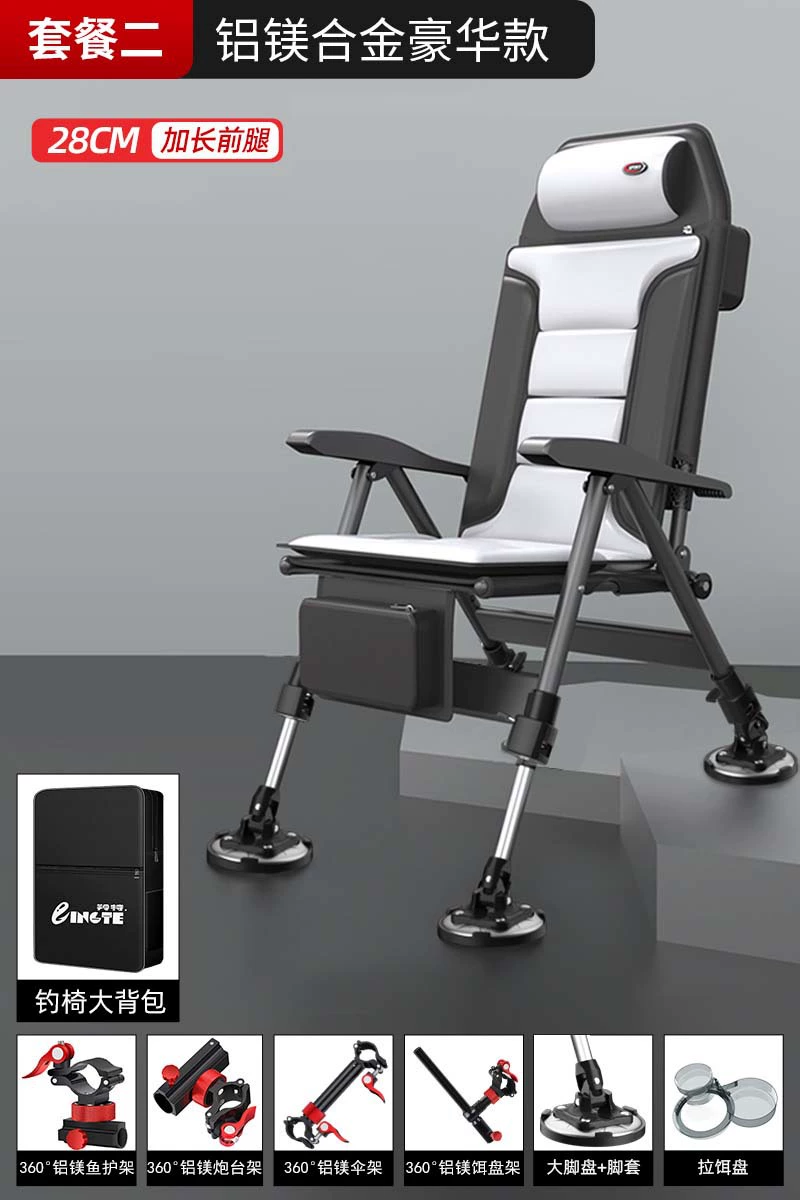 Foldable Handheld Chair, Increased Thickness, Aluminum-Magnesium Alloy Frame, Portable 44.7×30.7×9.7 cm